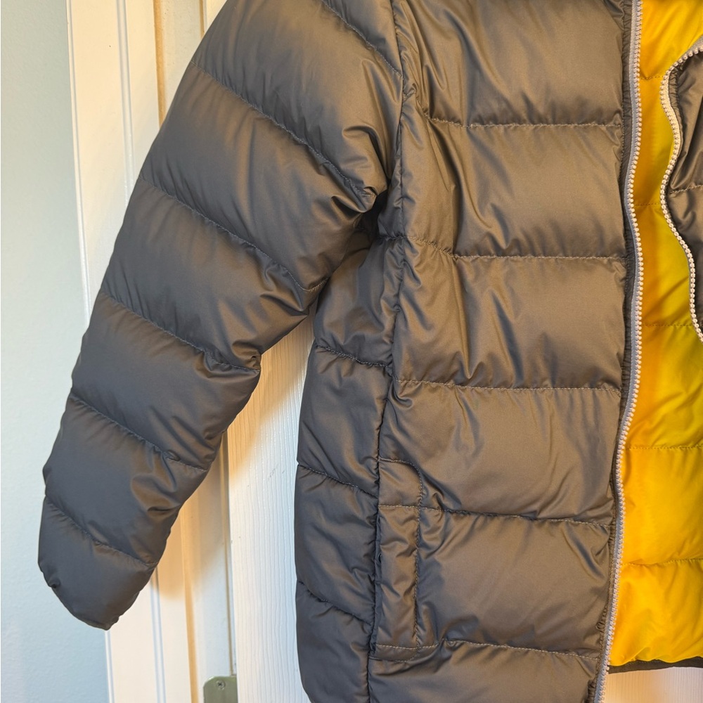 The North Face Andes Down Jacket Youth XL Gray 550 Fill Insulated Full Zip Puff - Picture 3 of 9
